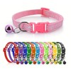 Adjustable Cat Collar with Bell - Multiple Colours - 19cm
