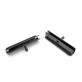 VVO Fasteners Plastic Front Window Runner Guide Clip, Black (Pack of 2)