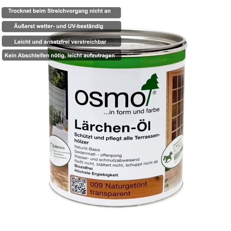 Pfahler Osmo Terrace Oil Larch 009 Natural Tinted 0.75 L