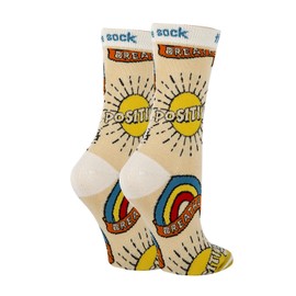 Women's Novelty Crew Socks, Positive, Oooh Yeah Funny Fun Crazy Cool Socks