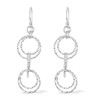 AeraVida Mystical Twist Circles .925 Sterling Silver Dangle Earrings | Classic Hoop Dangle Earrings for Women | Sterling Silver Earrings | Earrings Women, Metal, No Gemstone