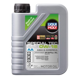 Liqui Moly 20324 Special Tec AA SAE 0W-16 Motor Oil, 1 Liter
