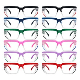 Gr8Sight Reading Glasses With Spring Hinges, 12-Pack Readers For Women, Two Tone Design
