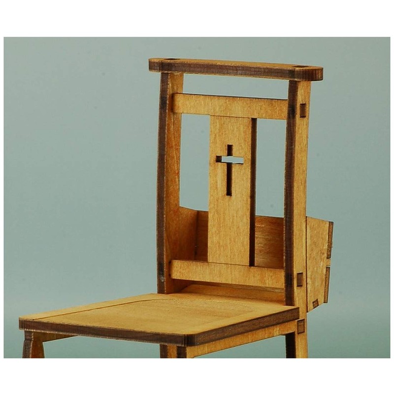Kobaani Model Workshop 1/6 Doll Series Church Chair Assembly Kit