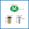 A ABSOPRO 20pcs Motorcycle Green Fender Bumper Washer Bolt Nut