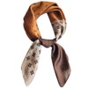 AIKOO Scarf, Women's, Hair Ornament, Silk, Leopard Print, Office, Thin,