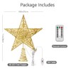 Raxurt Christmas Tree Topper, 40 LED 11 Inches USB Lighted