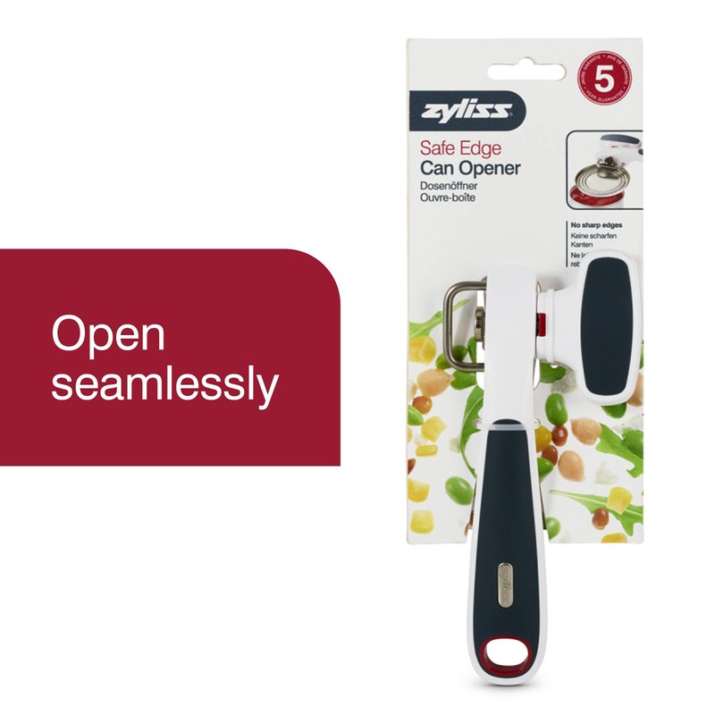 Zyliss Safe Edge Can Opener - Manual Can Opener with
