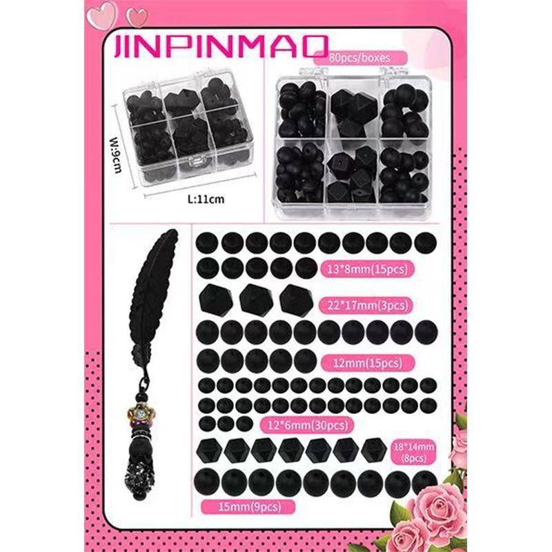 【B170】 Beads for DIY Projects: 15mm Round, Mixed Color, 30Qty