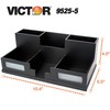 Victor Wood Desk Organizer with Smart Phone Holder, Midnight Black,