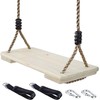 NOSTIFY Wooden Swing Seat, Nostalgic Outdoor Wood Swing for Kids