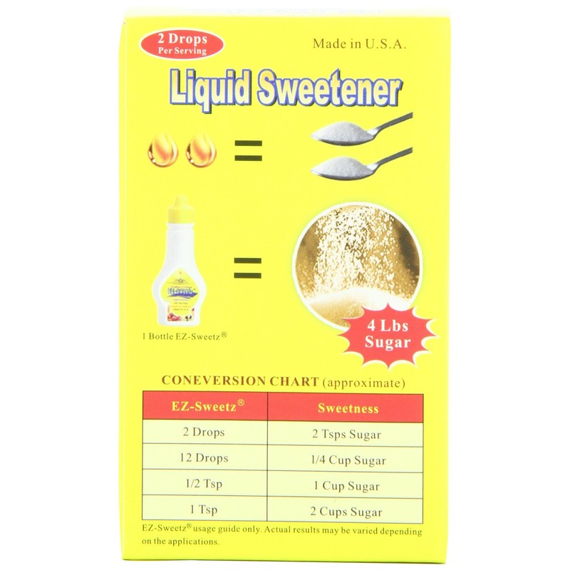 EZ-Sweetz Liquid Sweetener, 0.75-Ounce (Pack of 6)