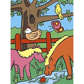 ROYAL BRUSH MFP-8 My First Paint by Number Kit, 8.75 by 11.375-Inch, Farm Animals