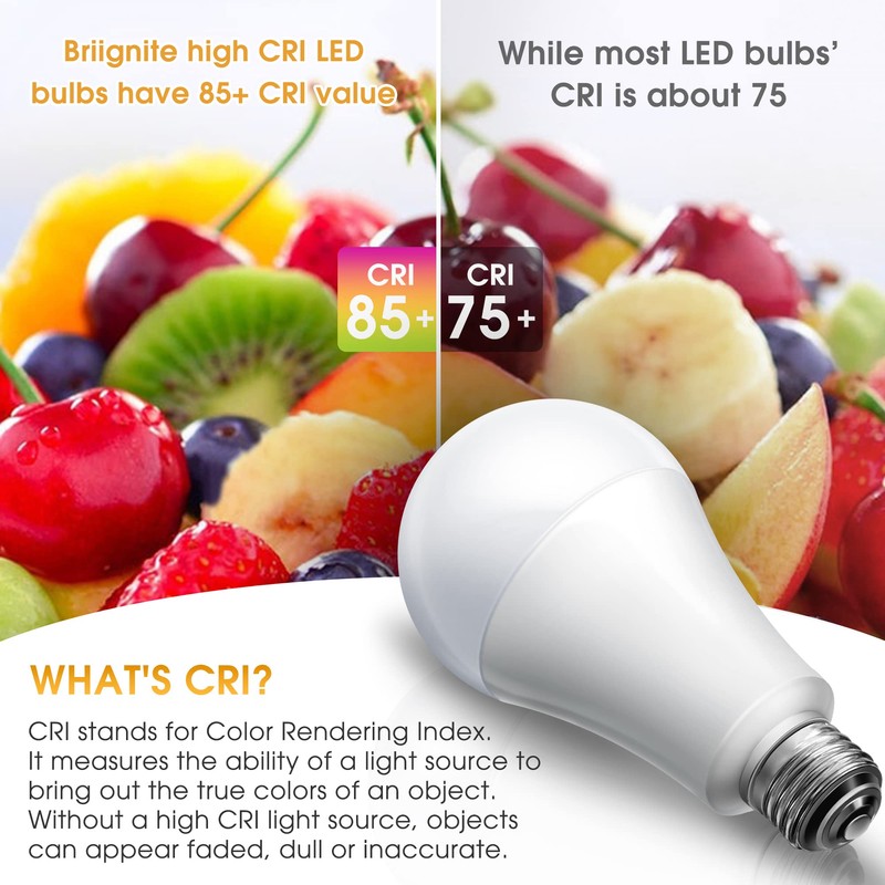 Briignite 3 Way LED Light Bulbs 50 100 150W Equivalent,