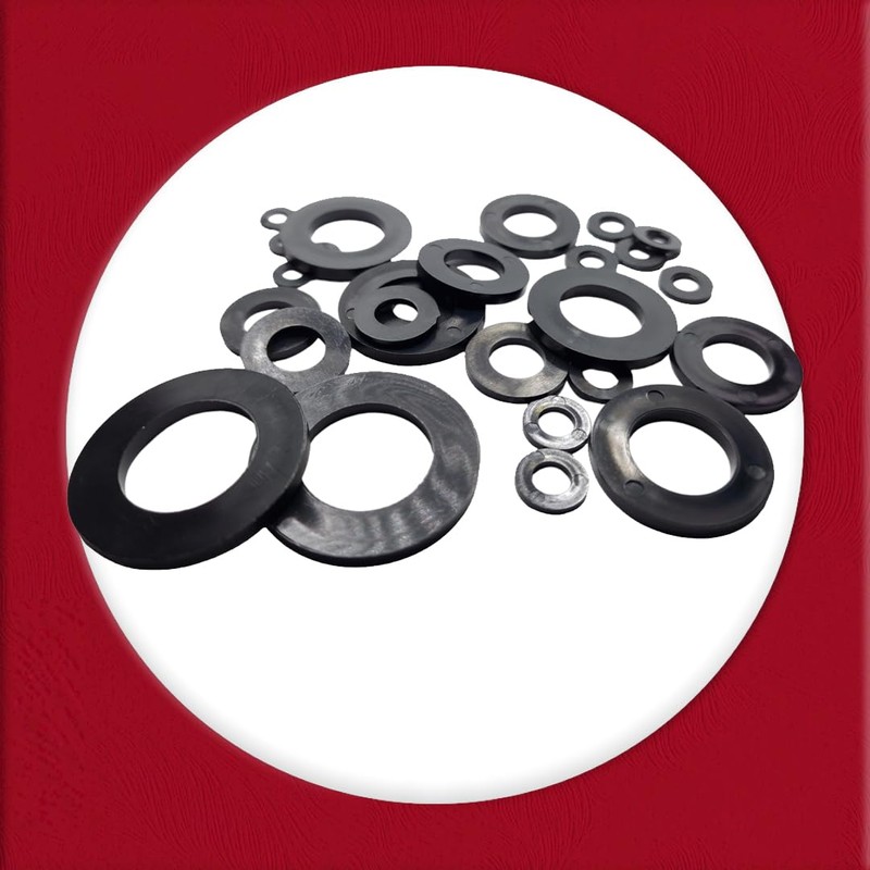 M12 Black Nylon Washers Flat Form A DIN 125A (Pack
