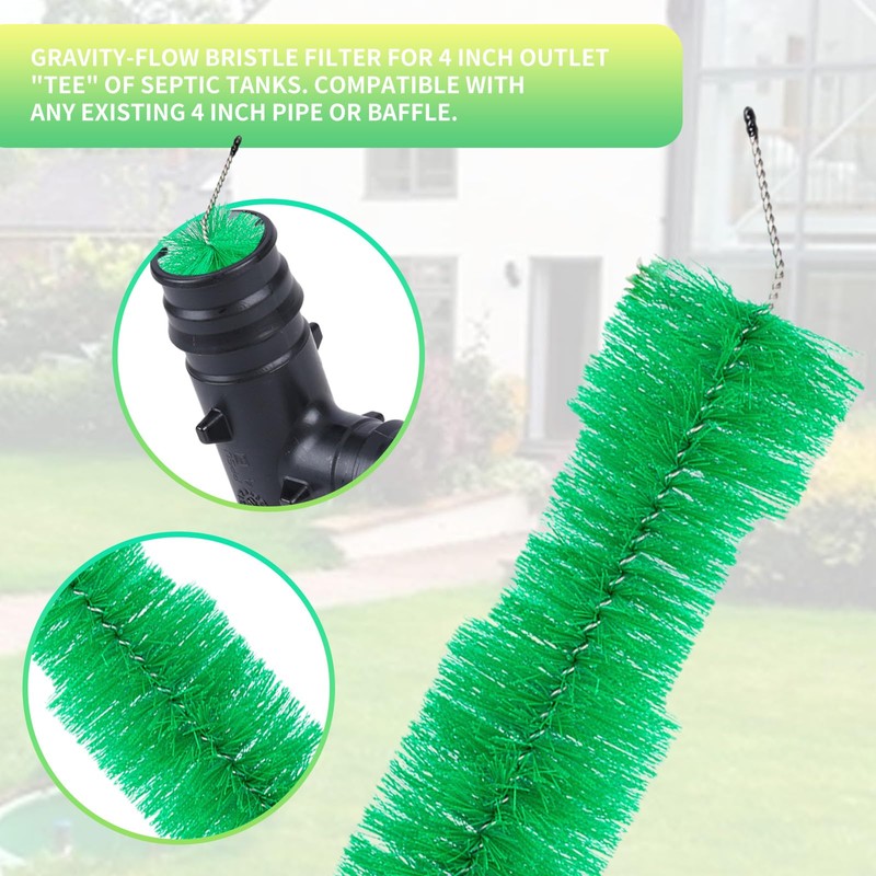 NowDoWin 4'' Septic Tank Filter, Septic Filter Easily Installs In