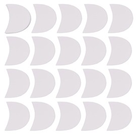 100PCS White Non-Woven Professional Eyeshadow Gel Pads Stencils - Reusable Eye Makeup Patches for False Eyelash Extensions Lip Stickers Eye Makeup Supplies