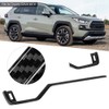 2pcs Carbon Fiber Style Central Control Side Air Vent Trim