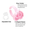 Glue Rings 600PCS Glue Rings for Eyelash Extensions, Lovely Heart