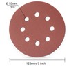 YoiYee 150 Grit Sanding Discs Pads, 8 Holes, 125mm/5-inch Hook