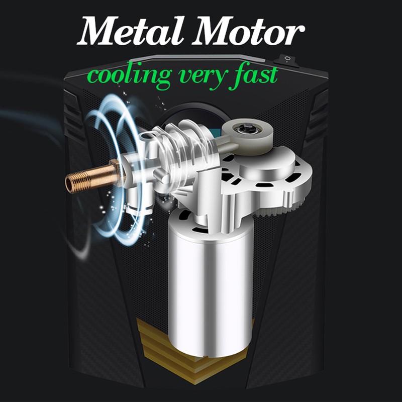 120W Tire Inflator Digital Display with LED Light Portable Automatic