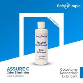 Safe n' Simple Assure C - Lubricating Ostomy Pouch Deodorant - Colostomy Bag Odor Eliminator - Colostomy Deodorizer Lubricant - 8 Fluid Ounce Drops
