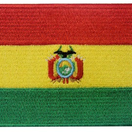 Bolivia Flag Embroidered Patch Bolivian Iron On Sew On National Emblem