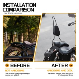 Detachable Rear Passenger Backrest Sissy Bar Fit For Harley Dyna Super Glide Street Bob Wide Glide Low Rider