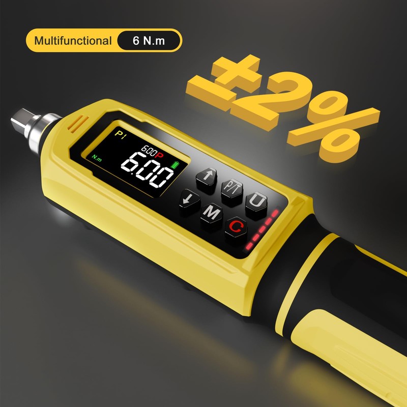 ATsafepro Digital Torque Screwdriver Set, 0.8-53.1 in-lbs/0.09-6 Nm, 45 PCS