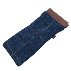 Harris Tweed Glasses Holder Spectacles Case Pouch Gift Idea, Harris Tweed Spring Opening Glasses Sleeve
