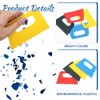 4 Pcs Paint Texture Tools, Plastic Paint Scraper Supplies Kit,