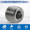 CNQLIS 20 Pcs Stainless Steel Pipe Plug NPT Plug Fitting