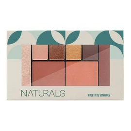 Paleta De Sombras Naturals Tono Cálidos Compacta 12gr