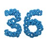 36 Pcs Solid Hair Scrunchies - Blue