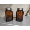 Ritadeshop Depression Style Glass Salt and Pepper Shakers (Amber)