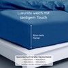 Bed Sheet Navy Blue Fitted Sheet 160 x 200 cm