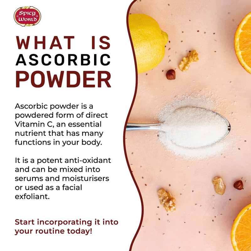 Spicy World Ascorbic Acid Vitamin C Powder 5 LB -