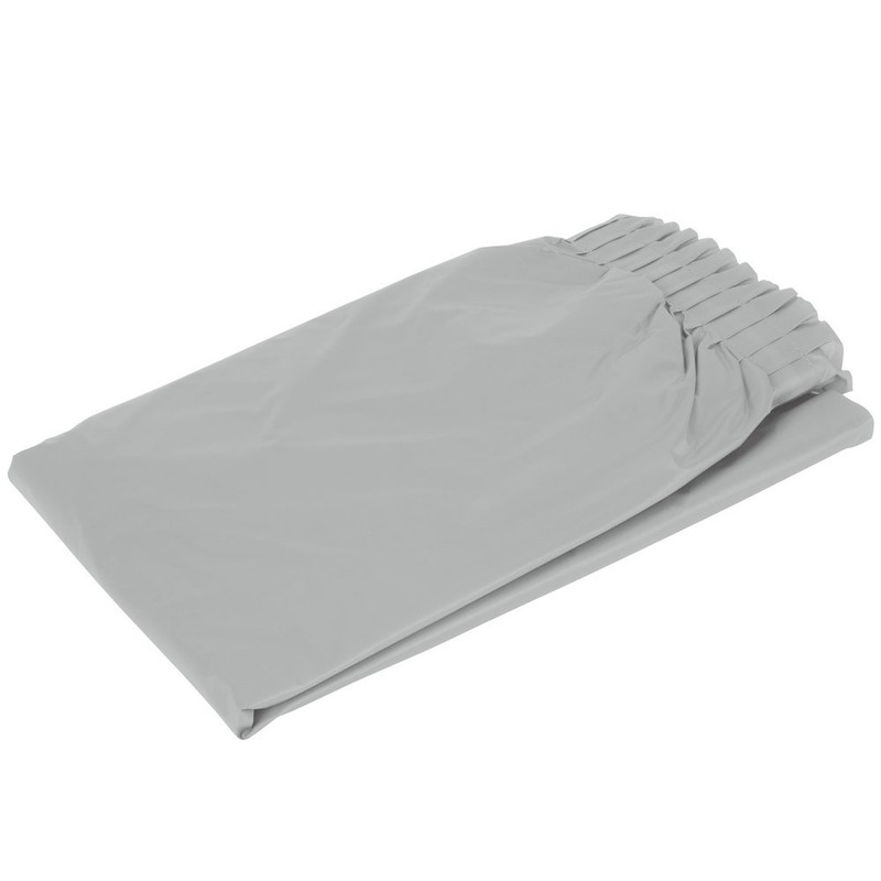 Silver Plastic Table Skirt - 21' x 29" (1 Pc.)