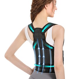 Posture Corrector for Women and Men, Comfortable Posture Corrector, Upper Back Support, Adjustable Back Support for Back, Posture Trainer, Neck and Shoulder