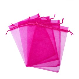 LOOKSGO 50 Pcs 6x9 Inches Organza Bags Wedding Party Favor Gift Bag Drawstring