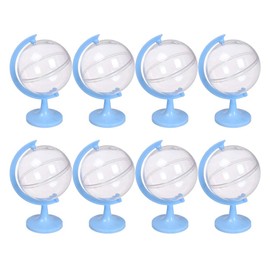 Tomaibaby 12pcs Mini Round Earth Globe Candy Box Fillable World Shaped Globe Container Party Favors for Christmas Wedding