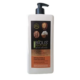 Biolis Nature Shampoo zur Reparatur und Stärkung von glattem Haar, mit Bio-Sheabutter, 750 ml
