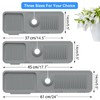 Kitchen Sink Splash Guard Behind Faucet, Silicone Draining Mat for