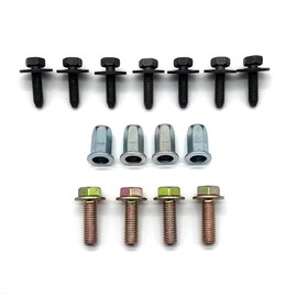 Region Offroad Steel Front Bumper Skid Plate Bolts/Nutserts Compatible with Jeep Wrangler JL JLU Gladiator JT