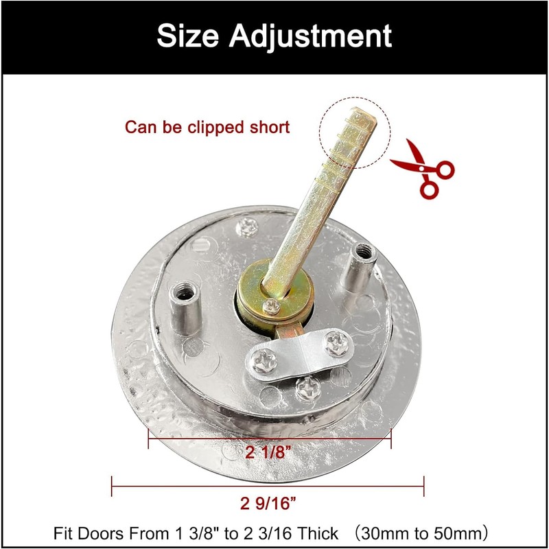 SANGRENSHEN Sliding Door Lock Pocket Door Flush Handles Latch Privacy