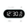 mooas Rolling Pop Mirror Clock, Digital Clock with USB Charging