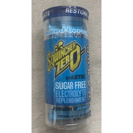 Sqwincher Zero Electrolyte Replenishment, Mixed Berry 10 Sticks 075880414148