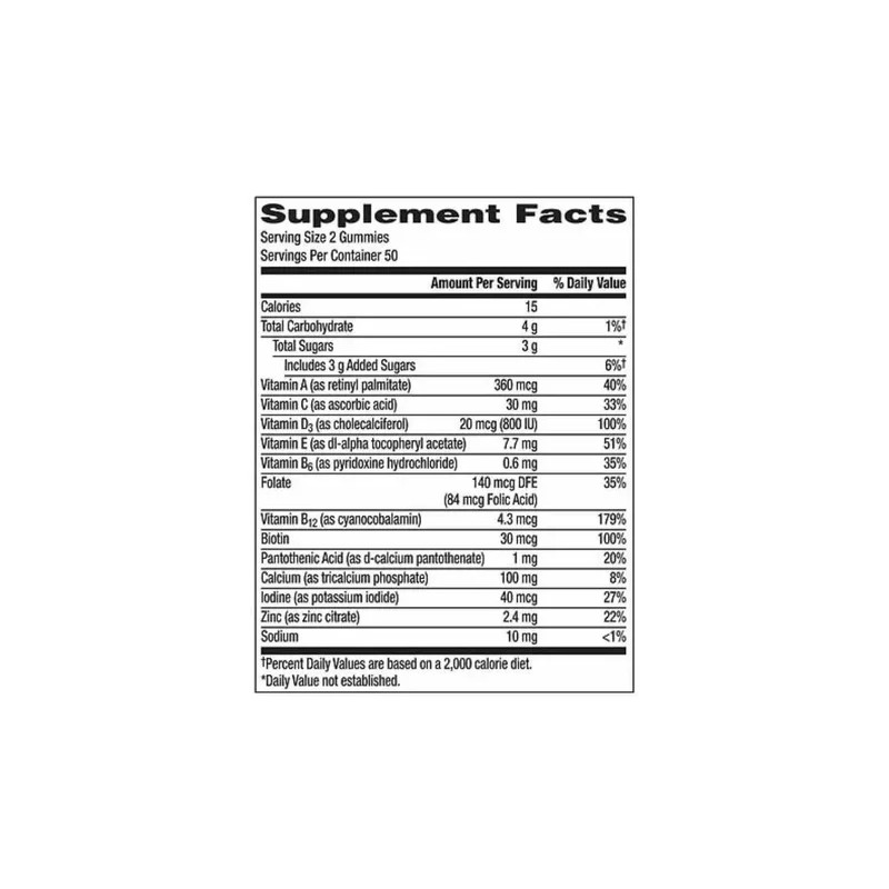 Multivitaminico Centrum Women Mujer Sabor Tropical 100 Gomas