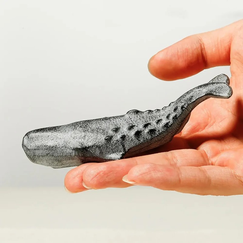 Pisapapeles De Ballena, Figura De Animal De Hierro Fundido,