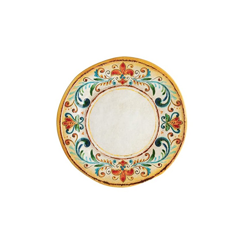 Supreme Housewares 6-Piece Tuscany 11" Melamine Dinner Plate